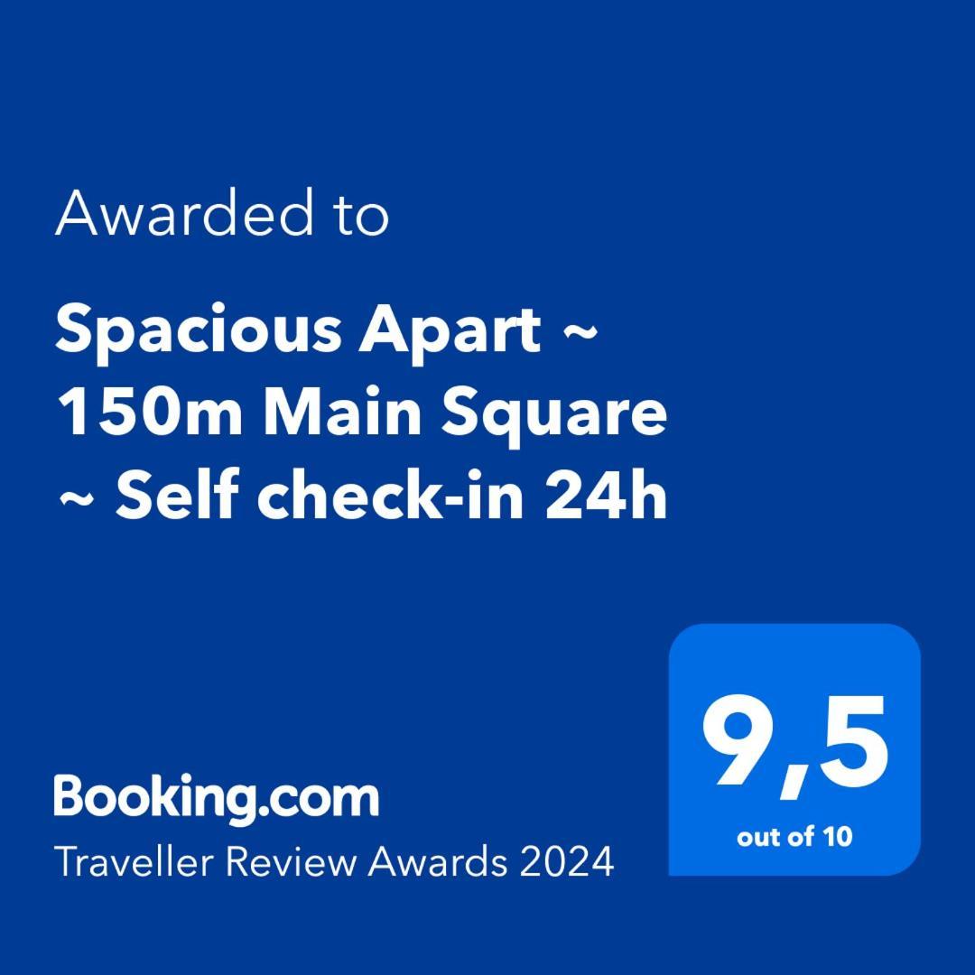 Spacious Apart ~ 150M Main Square ~ Self Check-In 24H Wrocław Exteriör bild